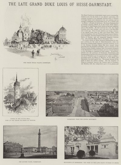 O falecido grão-duque Luís de Hesse-Darmstadt de Herbert Railton