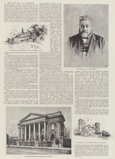 O falecido Sr. CH Spurgeon de Herbert Railton