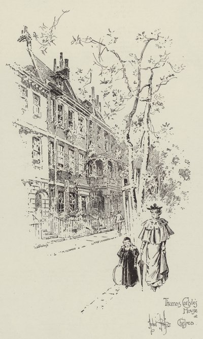 Casa de Thomas Carlyle no Chelsea de Herbert Railton