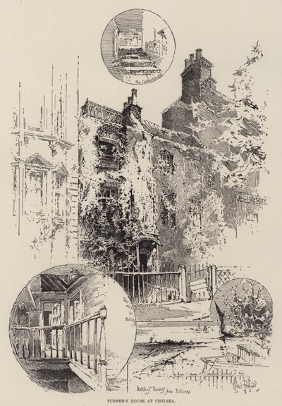 Casa de Turner no Chelsea de Herbert Railton