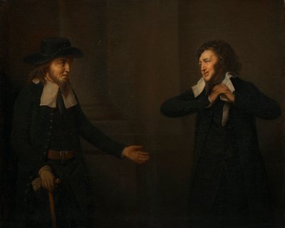 Shylock e Tubal de "The Merchant of Venice" (O Comerciante de Veneza) de Herbert Stoppelaer