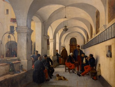 A chegada dos cuirassiers franceses a Nice em 1859, cerca de 1859 (óleo sobre tela) de Hercule Trachel
