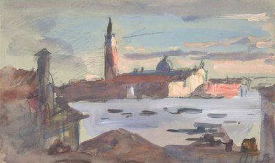 San Giorgio Maggiore, Veneza, 1840-1906. de Hercules Brabazon Brabazon