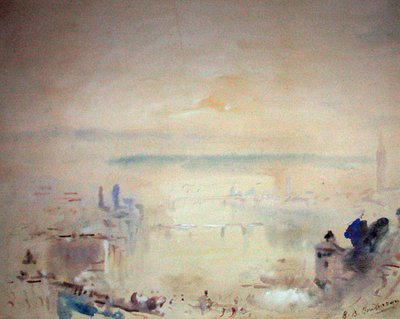 Veneza (aguarela com corpete em papel tingido) de Hercules Brabazon Brabazon