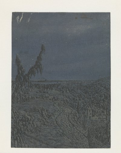 Paisagem com um planalto, um rio à distância de Hercules Segers