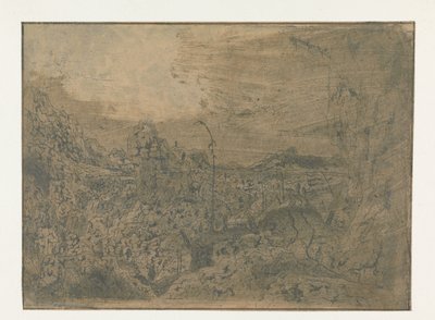 Paisagem Rochosa com um Homem a Caminhar para a Direita, Primeira Versão
Paisagem Rochosa com um Homem a Caminhar para a Direita: Primeira Versão de Hercules Segers