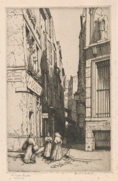 Rue de la Parcheminerie, Paris de Herman Armour Webster