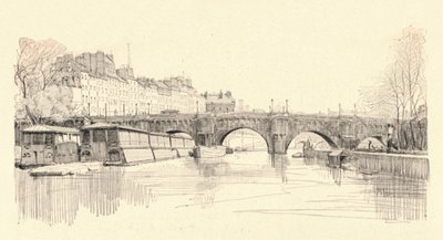 O Pont Neuf visto dos bloqueios, 1915 de Herman Armour Webster