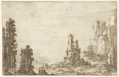 Paisagem com ruínas de Herman Breckerveld