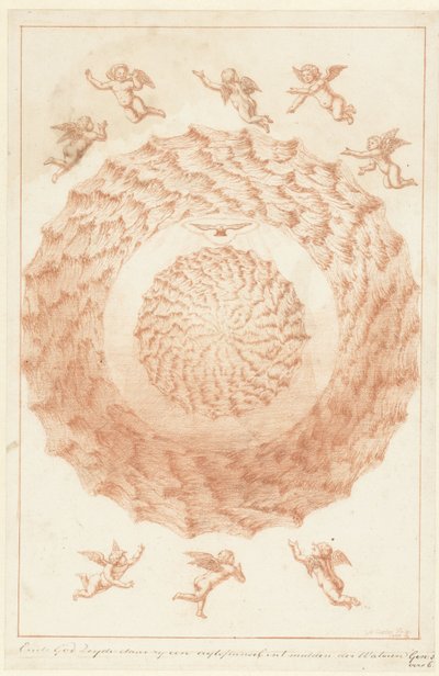 Criação do firmamento
E Deus disse: Haverá um firmamento no meio das águas (título sobre o objecto)
Criação (título da série) de Herman Coets