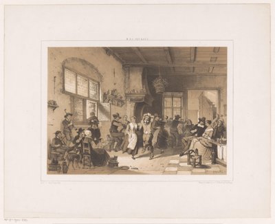 Companhia de dança numa estalagem de Herman Frederik Carel ten Kate
