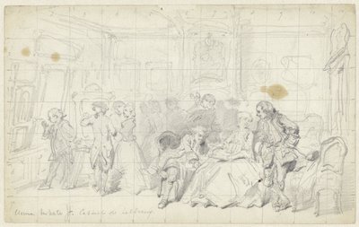 Contemplação de arte numa velha casa holandesa
Cabinet de tableaux (título sobre o objecto) de Herman Frederik Carel ten Kate