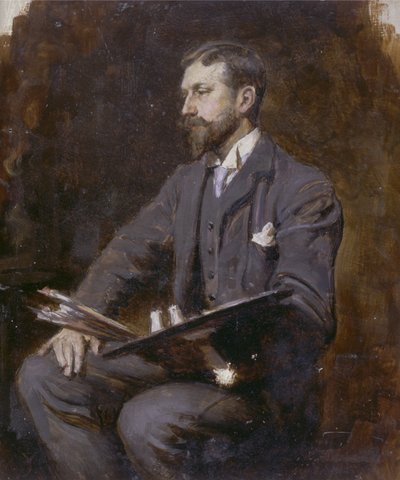 Auto-retrato possível, c.1890-1900 de Herman Gustave Herkomer
