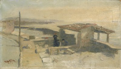 Esboço para a Lombardia Bleachery, 1892. de Herman Hartwich