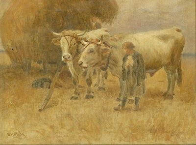 Esboço para The Harvesters, 1907. de Herman Hartwich