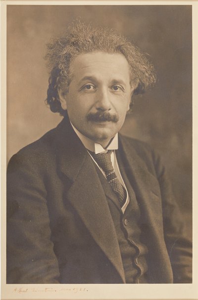 Retrato de Albert Einstein 1879-1955, 1921. de Herman Mishkin