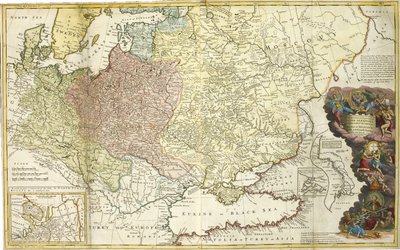 Mapa da Moscóvia de Herman Moll