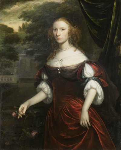 Retrato de uma mulher de Herman Verelst