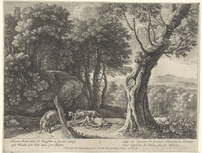 Morte de Adónis
História de Adónis (título da série) de Herman van Swanevelt