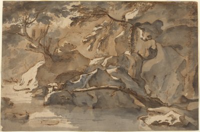 Paisagem (depois de Paul Bril) de Herman van Swanevelt