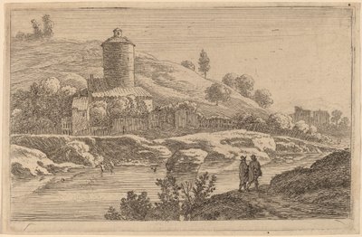 Torre redonda perto do Tibre de Herman van Swanevelt