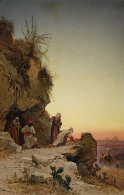 Emboscada perto de Gizeh de Hermann David Salomon Corrodi