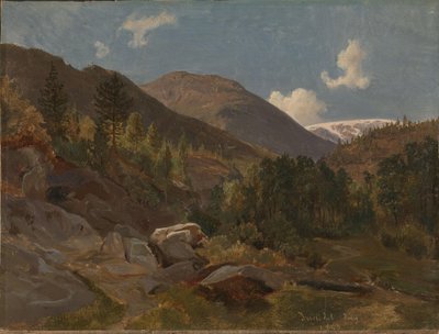 Paisagem norueguesa de Hermann Kauffmann the Elder
