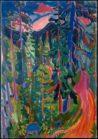Waldlandschaft e Davos de Hermann Scherer