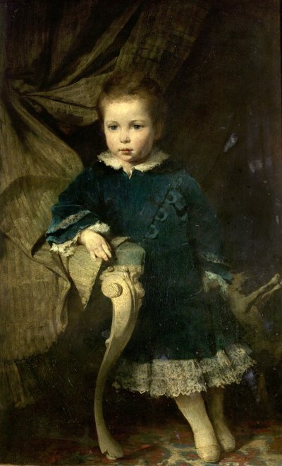 Retrato de uma criança, 1874 de Hermann Schneider