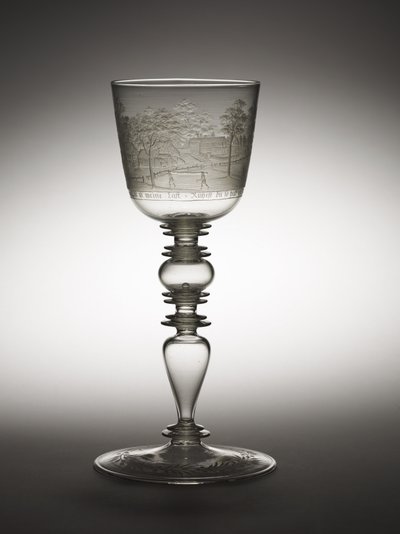 Goblet, c.1680 (vidro) de Hermann Schwinger