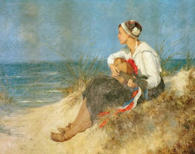 Hora contemplativa na praia de Hermann Seeger