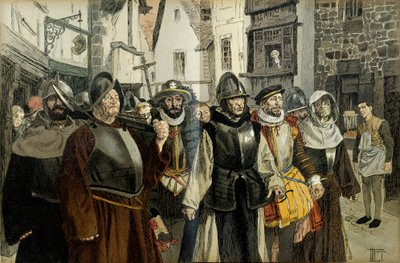 Procissão da Liga, em Paris de Hermann Vogel