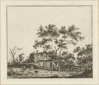 Paisagem com casa de campo
Seis paisagens (título sobre o objecto) de Hermanus Fock