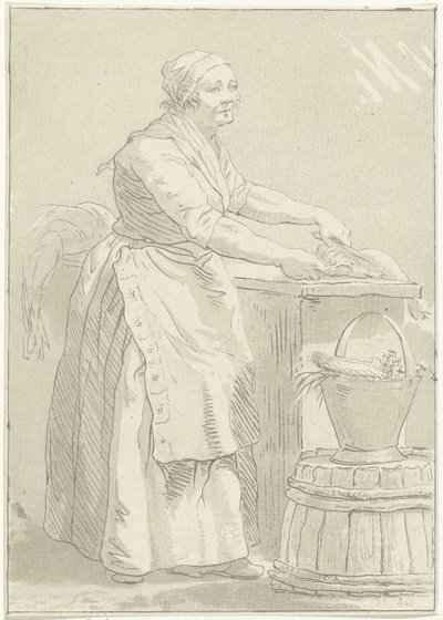 Mulher de limpeza de peixe
Fishwoman de Hermanus Fock