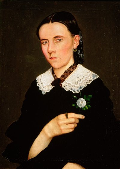 Retrato de uma mulher, 1861 de Hermenegildo Bustos