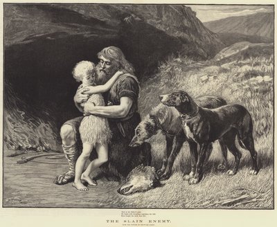 O Inimigo Slain (gravura) de Heywood (after) Hardy