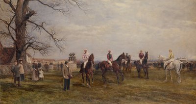 Uma reunião do país, ponte de Catterick de Heywood Hardy