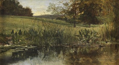 Na margem do rio, 1869 de Heywood Hardy