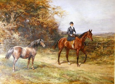 Lady Denman (1884-1954) (óleo sobre tela) de Heywood Hardy