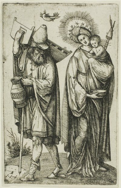 A Sagrada Família com a Pomba do Espírito Santo de Hieronymous Hopfer