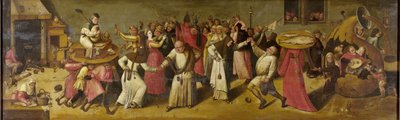 Batalha entre o Carnaval e a Quaresma de Hieronymus (after) Bosch