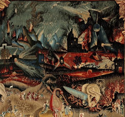The Garden of Earthly Delights. ca. 1560 (tapeçaria) de Hieronymus (after) Bosch