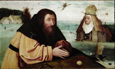 A Tentação de Santo António (óleo sobre painel de carvalho, c.1501) de Hieronymus (after) Bosch
