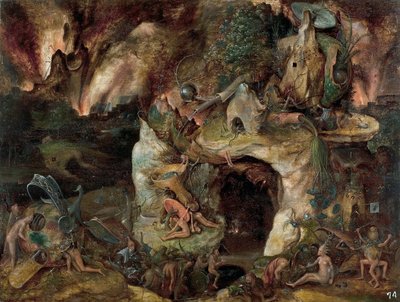 "Paysage des enfers" (Paisagem Inferna) Peinture de l