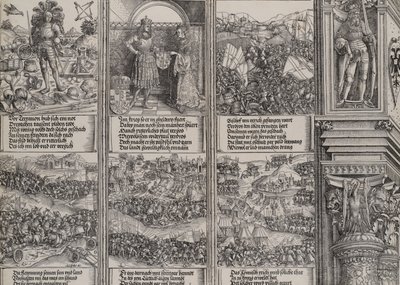 O noivado de Maria da Borgonha, jovem Maximiliano, A luta pelo sucesso da Borgonha..., 1515. de Hieronymus Andreae
