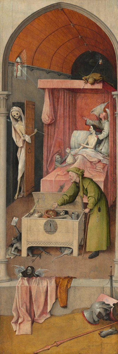 A Morte e o Avarento de Hieronymus Bosch
