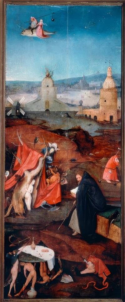 Santo Antônio em contemplação de Hieronymus Bosch