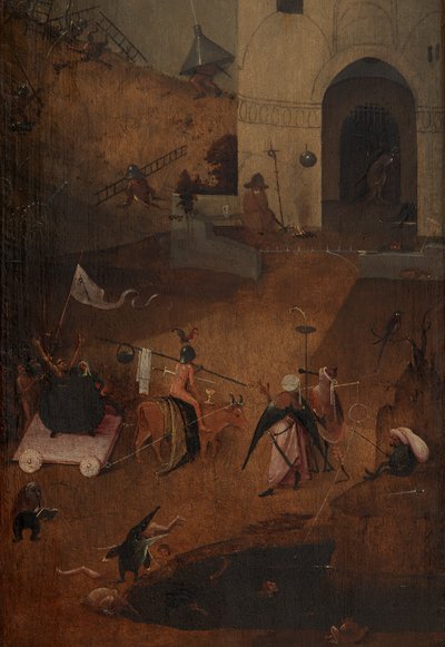 Detalhe do painel direito do Juízo Final (óleo sobre painel) de Hieronymus Bosch