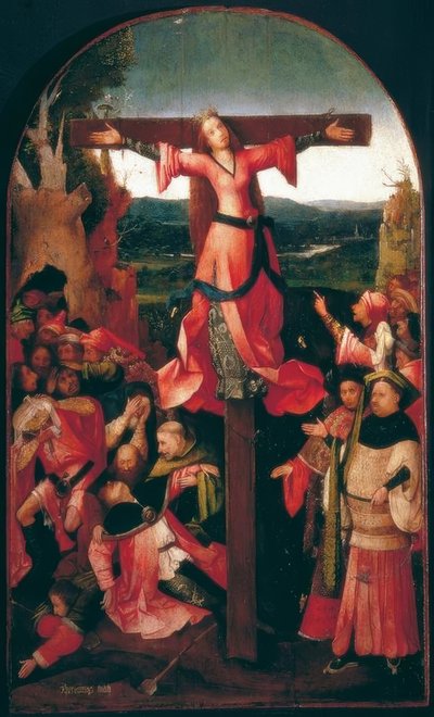 A crucificação de Santa Julia (ou Liberata) de Hieronymus Bosch