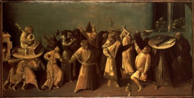Luta de carnaval com jejum de Hieronymus Bosch